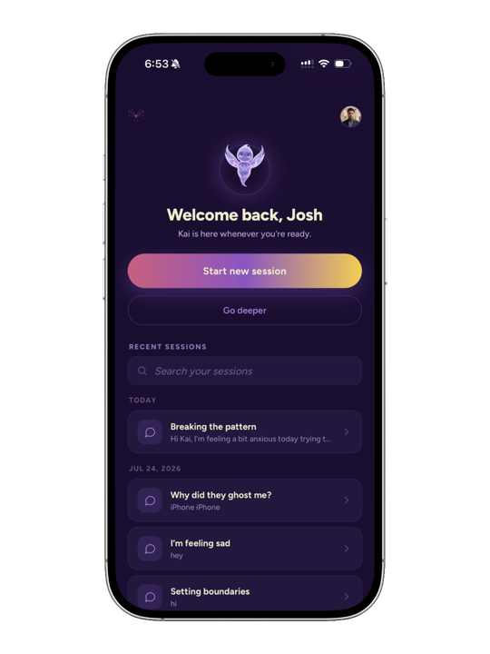 The Rewire app recalling context from earlier conversations